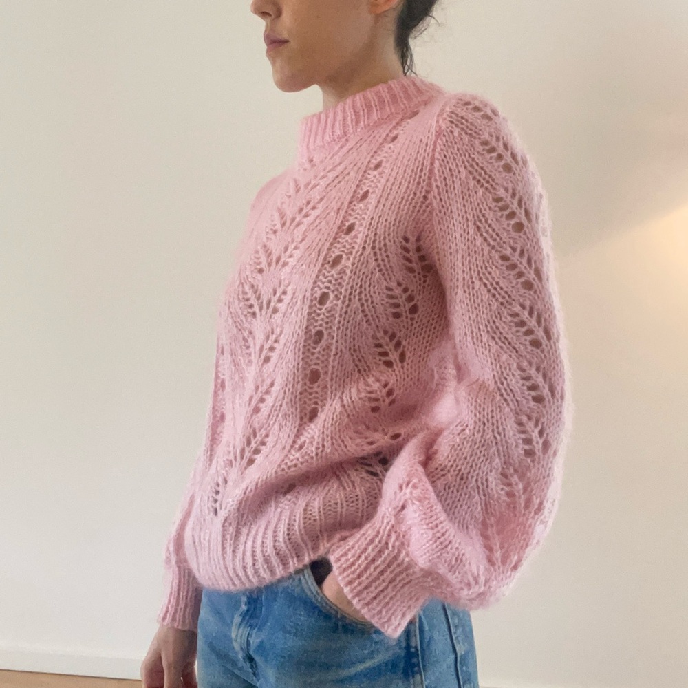Pink H&M Mohair Blend Sweater